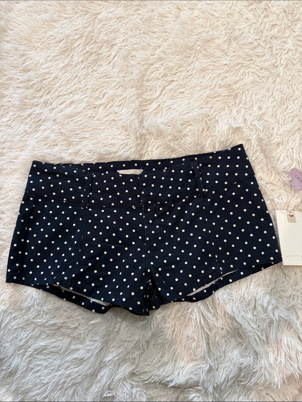 Polka Dot Navy Women’s Shorts L